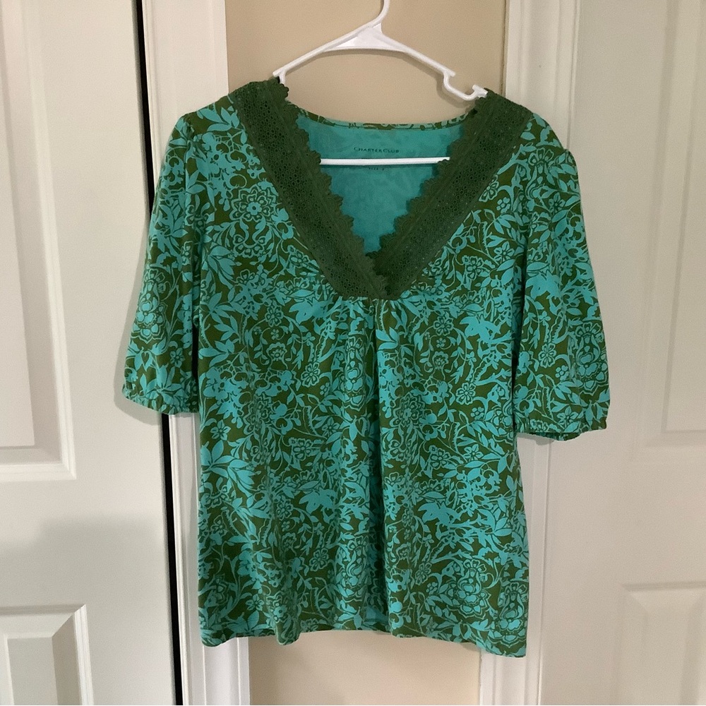 Charter Club Top with pretty detail